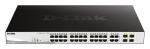 D-Link Web Smart Kytkin 24x10/100/1000 +4 SFP
