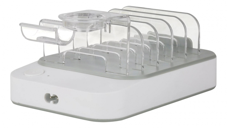 DELTACO USB charging station, 4x USB-A, 1x USB-C 2.4A, 1x USB-C PD 20W DELTACO USB charging station, 4x USB-A, 1x USB-C 2.4A, 1x USB-C PD 20W