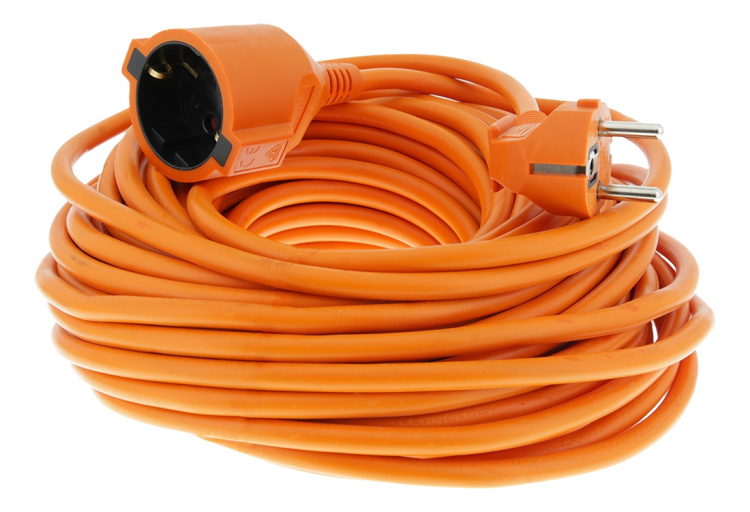 DELTACO yksiosainen jatkojohto, IP20 H05VV-F 3G1.5 20m, Oranssi DELTACO yksiosainen jatkojohto, IP20 H05VV-F 3G1.5 20m, Oranssi