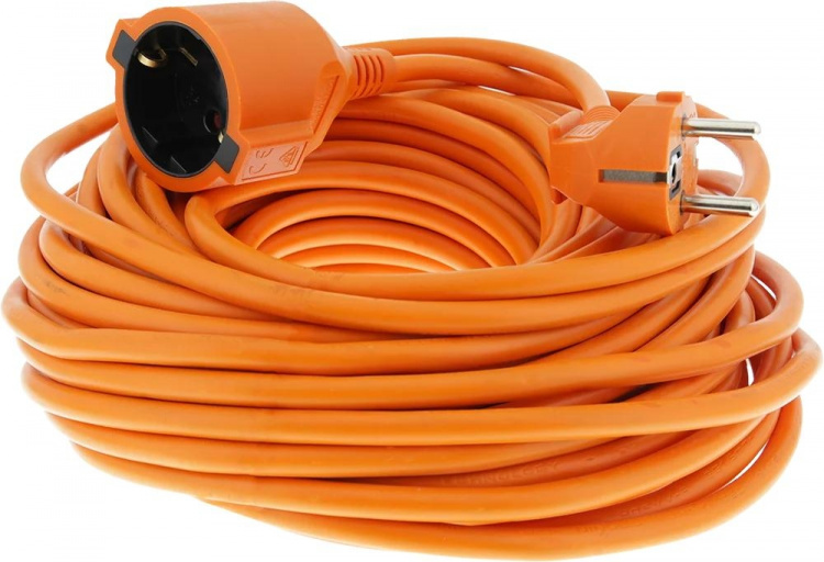 DELTACO yksiosainen jatkojohto, IP20 H05VV-F 3G1.5 20m, Oranssi DELTACO yksiosainen jatkojohto, IP20 H05VV-F 3G1.5 20m, Oranssi