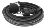 DELTACO yksiosainen jatkojohto, IP44 H07RN-F 3G1.5 10m, Musta DELTACO yksiosainen jatkojohto, IP44 H07RN-F 3G1.5 10m, Musta