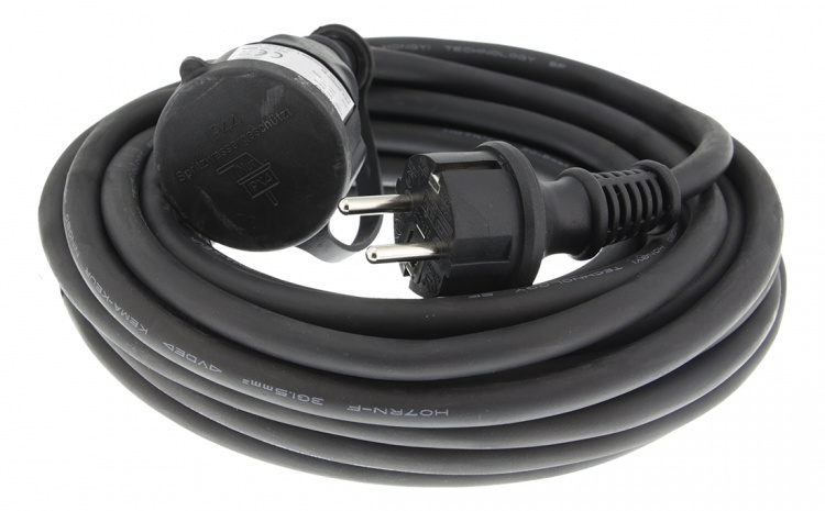 DELTACO yksiosainen jatkojohto, IP44 H07RN-F 3G1.5 10m, Musta DELTACO yksiosainen jatkojohto, IP44 H07RN-F 3G1.5 10m, Musta