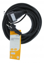 DELTACO yksiosainen jatkojohto, IP44 H07RN-F 3G1.5 10m, Musta DELTACO yksiosainen jatkojohto, IP44 H07RN-F 3G1.5 10m, Musta