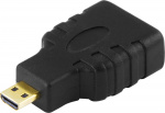 DELTACO HDMI High Speed with Ethernet adapter, Micro HDMI ur - HDMI na