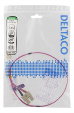 DELTACO OM4-kuitukaapeli, LC – SC, duplex, multimode, 50/125, 0,5m DELTACO OM4-kuitukaapeli, LC – SC, duplex, multimode, 50/125, 0,5m