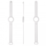 DELTACO Apple AirTagin ranneke, silikonia, säädettävä koko, valkoinen DELTACO Apple AirTagin ranneke, silikonia, säädettävä koko, valkoinen