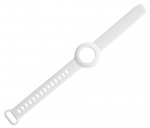 DELTACO Apple AirTagin ranneke, silikonia, säädettävä koko, valkoinen DELTACO Apple AirTagin ranneke, silikonia, säädettävä koko, valkoinen