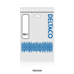 DELTACO U/FTP Cat6a patchkabel, LSZH, 0,5m, Blue