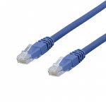 DELTACO U/UTP Cat6a patchkabel, LSZH, 15m, Blue