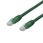 DELTACO U/UTP Cat6a patchkabel, LSZH, 15m, Green
