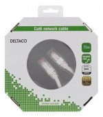 DELTACO U/UTP Cat6 laitekaapeli, 15m, 250MHz, Delta, LSZH, valkoinen DELTACO U/UTP Cat6 laitekaapeli, 15m, 250MHz, Delta, LSZH, valkoinen