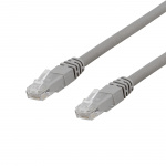 DELTACO U/UTP Cat6a patchkabel, LSZH, 20m, Grey