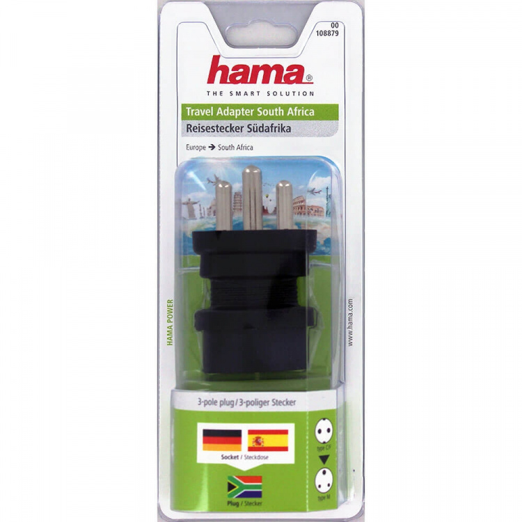 HAMA Traveladapter EU-South Africa