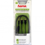 Hama Johto Audio 3.5mm-2xRCA Flexislim 1.5m Kulta/Musta Hama Johto Audio 3.5mm-2xRCA Flexislim 1.5m Kulta/Musta
