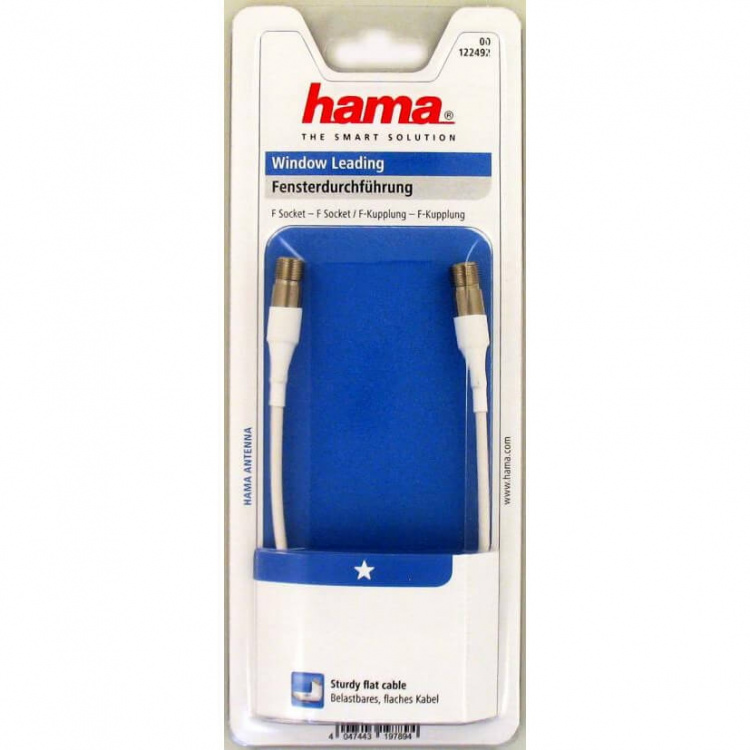 Hama Antenni Johto F-liitin Ikkunaläpivienti Naar-Naar ST Hama Antenni Johto F-liitin Ikkunaläpivienti Naar-Naar ST
