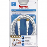 Hama Antennijohto SAT 120dB F-Liitin-F-Liitin 3m Valk