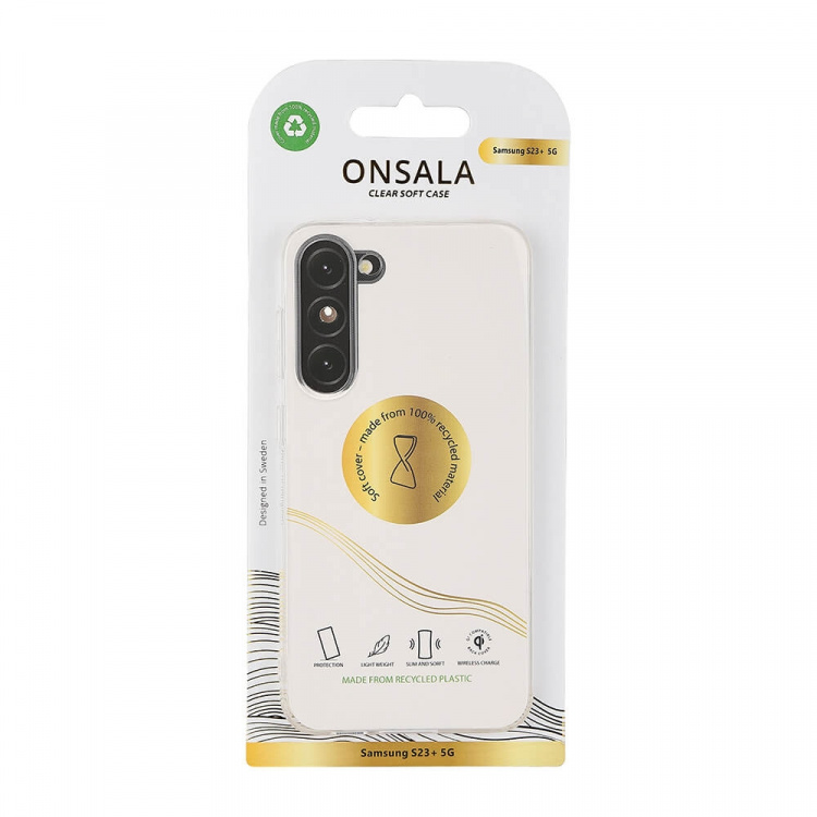 Onsala Back Recycled Clear Case TPU Samsung Galaxy S23+ 5G Onsala Back Recycled Clear Case TPU Samsung Galaxy S23+ 5G