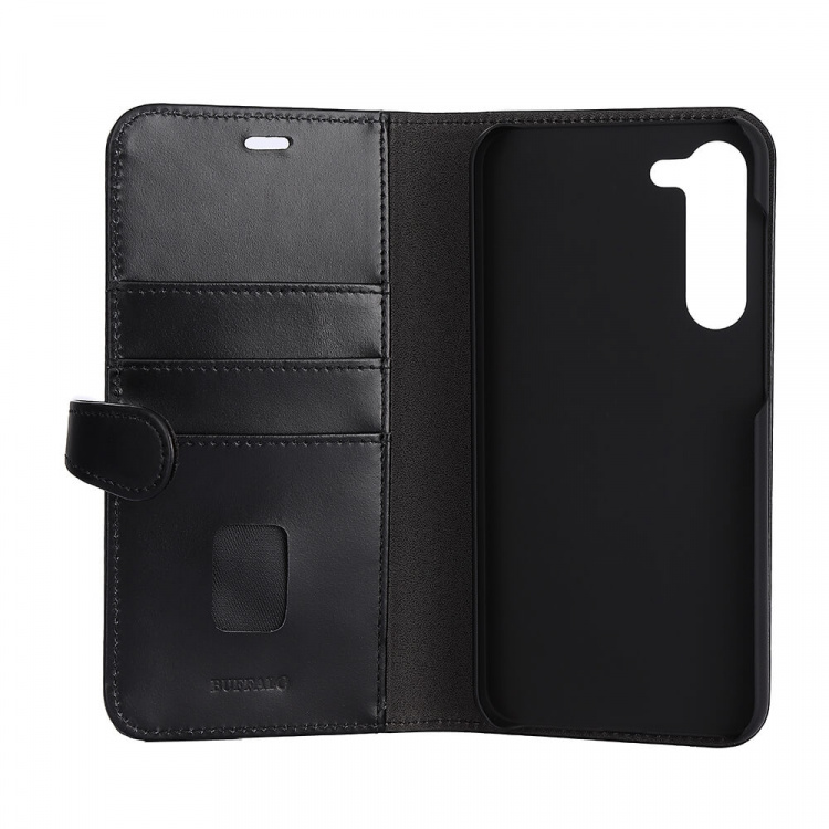 Buffalo 2in1 Wallet Leather 3 card Samsung S23+ 5G Black Buffalo 2in1 Wallet Leather 3 card Samsung S23+ 5G Black