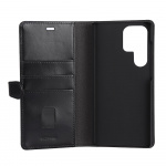 Buffalo 2in1 Wallet Leather 3 card Samsung S23 5G Ultra Black