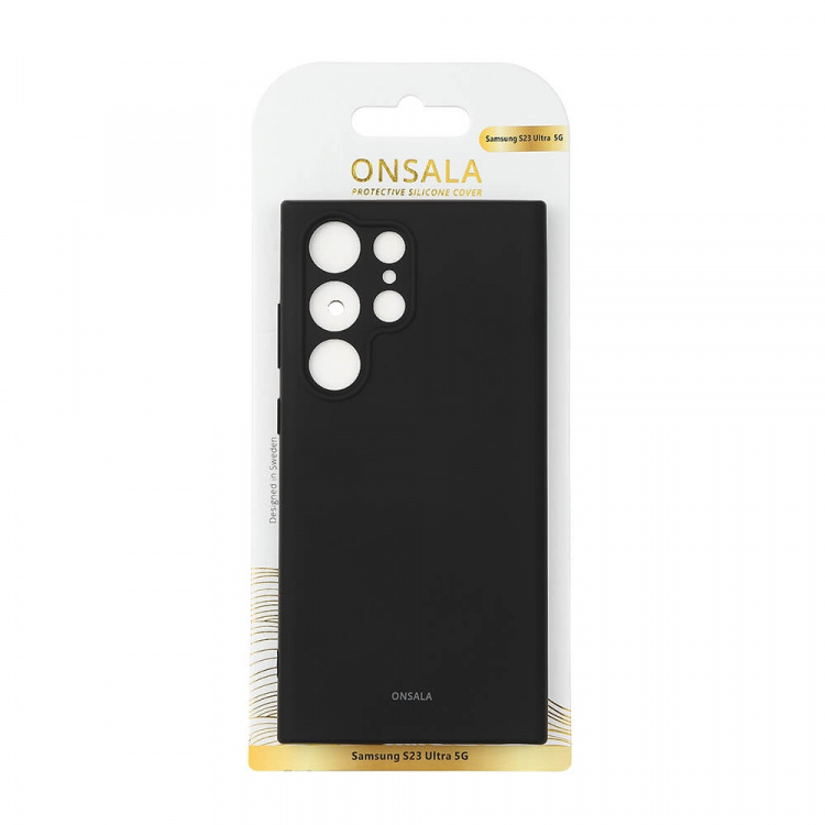 Onsala Backcover Silicone Samsung S23 Ultra 5G Black