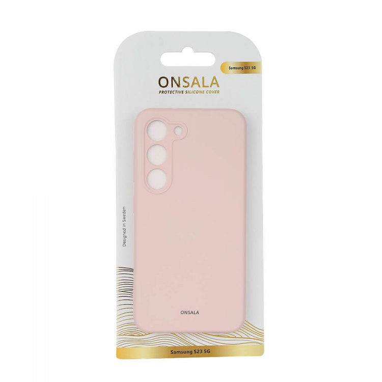 ONSALA Backcover Silicone Samsung S23 5G Chalk Pink ONSALA Backcover Silicone Samsung S23 5G Chalk Pink