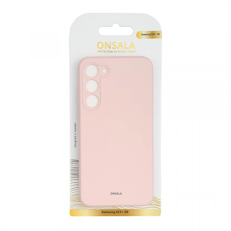 ONSALA Backcover Silicone Samsung S23+ 5G Chalk Pink