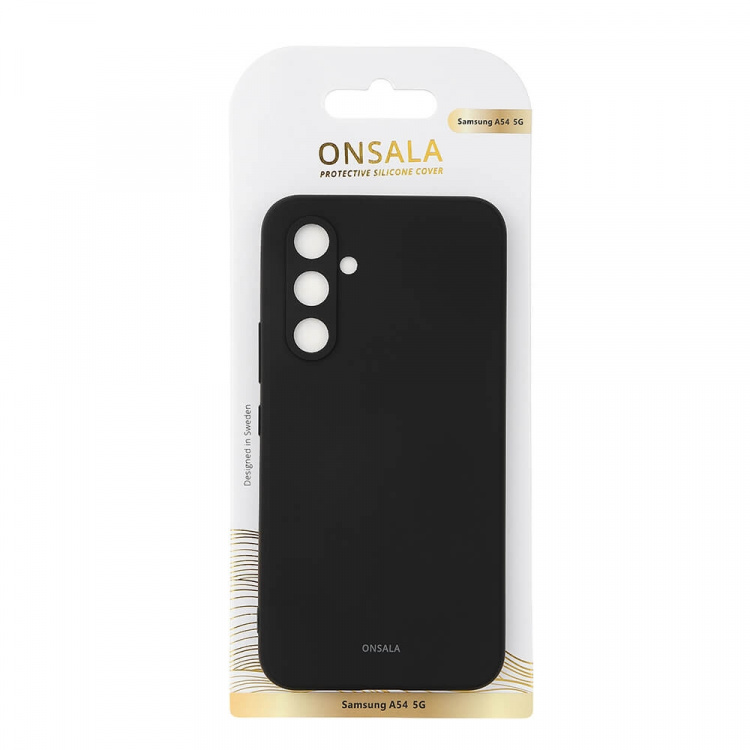 ONSALA Backcover Silicone Samsung Galaxy A54 5G Black ONSALA Backcover Silicone Samsung Galaxy A54 5G Black