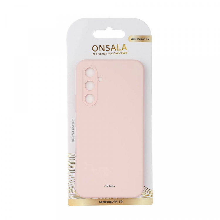 ONSALA Backcover Silicone Samsung Galaxy A54 5G Chalk Pink ONSALA Backcover Silicone Samsung Galaxy A54 5G Chalk Pink