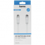 Hama Kabel Antenn SAT 90dB F-Plug-Coax Hona Vit 1.5m Hama Kabel Antenn SAT 90dB F-Plug-Coax Hona Vit 1.5m
