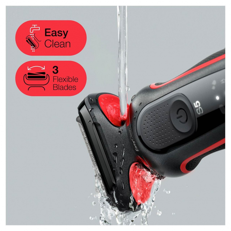 Braun Rakapparat Shaver 51-R1000s Red