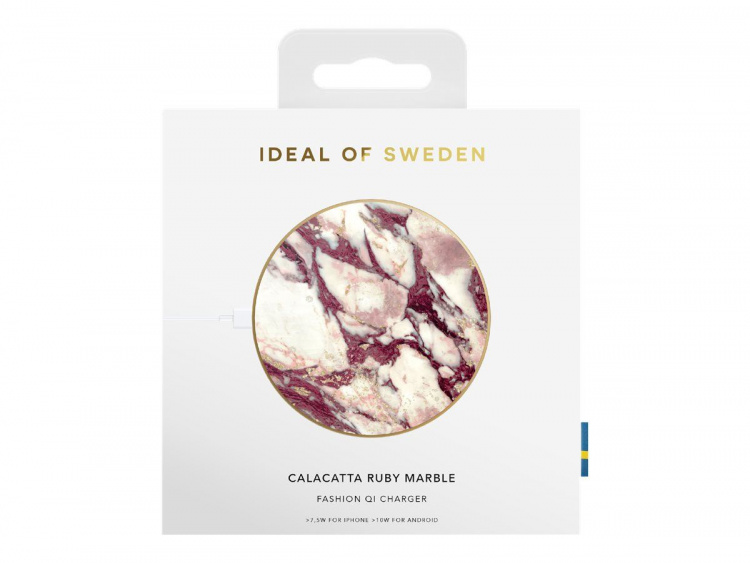 iDeal of Sweden Ideal Fashion Qi Charger Calacatta Ruby Marble