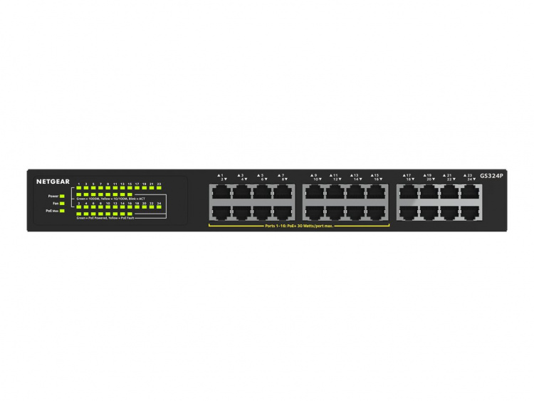 Netgear 24PT GIGE UNMNGED SWCH W/ POE+