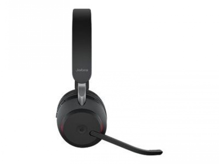 Jabra Office Trådlösa Hörlurar med Laddställ, Jabra Evolve2 65 Link380a Ms Stereo, Black