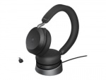 Jabra Office Trådlösa Hörlurar med Laddställ, Jabra Evolve2 75 Link380c Ms Stereo Black
