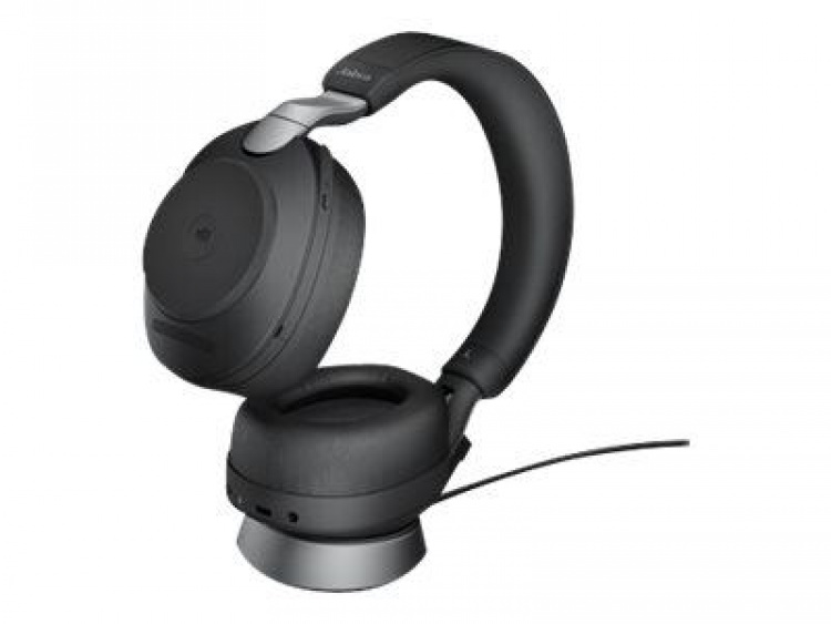 Jabra Office Trådlösa Hörlurar med Laddställ, Jabra Evolve2 85 Link380a Ms Stereo Black Jabra Office Trådlösa Hörlurar med Laddställ, Jabra Evolve2 85 Link380a Ms Stereo Black