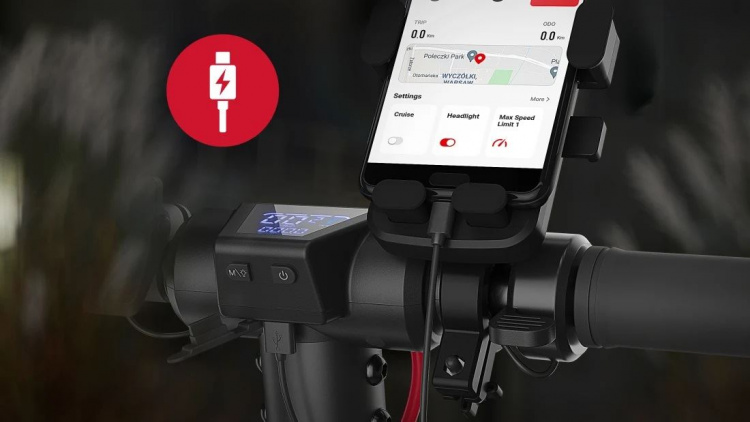 Sharp EM-KS2AEU-B - Sähköskootteri, jossa on sisäänrakennettu näyttö, kaksoisjousitus takana ja sovellusohjaus Sharp EM-KS2AEU-B - Sähköskootteri, jossa on sisäänrakennettu näyttö, kaksoisjousitus takana ja sovellusohjaus