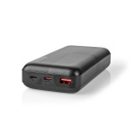 Nedis Virtapankki | 20000 mAh | 1.5 / 2.0 / 3.0 A | Lähtöliitäntöjen määrä: 2 | Lähtöliitäntä: 1x USB-A / 1x USB-C™ | Sisääntulon liitäntä: 1x Micro USB / 1x USB-C™ | PD2.0 18W | Litium-Polymeeri Nedis Virtapankki | 20000 mAh | 1.5 / 2.0 / 3.0 A | Lähtöliitäntöjen määrä: 2 | Lähtöliitäntä: 1x USB-A / 1x USB-C™ | Sisääntulon liitäntä: 1x Micro USB / 1x USB-C™ | PD2.0 18W | Litium-Polymeeri