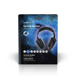 Nedis Peliheadset | Over-Ear-kuulokkeet | Stereo | USB Type-A / 2x 3.5 mm | Kokoontaitettava Mikrofoni | 2.20 m | LED