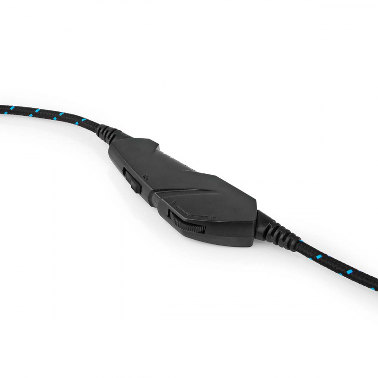 Nedis Peliheadset | Over-Ear-kuulokkeet | Stereo | USB Type-A / 2x 3.5 mm | Kokoontaitettava Mikrofoni | 2.20 m | LED