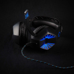 Nedis Peliheadset | Over-Ear-kuulokkeet | Stereo | USB Type-A / 2x 3.5 mm | Kokoontaitettava Mikrofoni | 2.20 m | LED