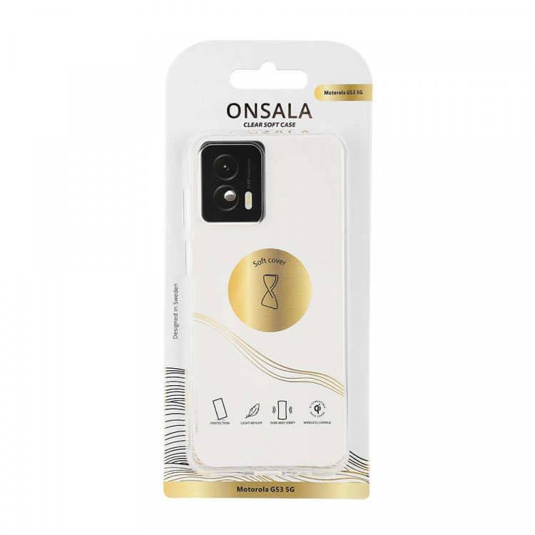 ONSALA Clear Case Motorola Moto G53 5G ONSALA Clear Case Motorola Moto G53 5G