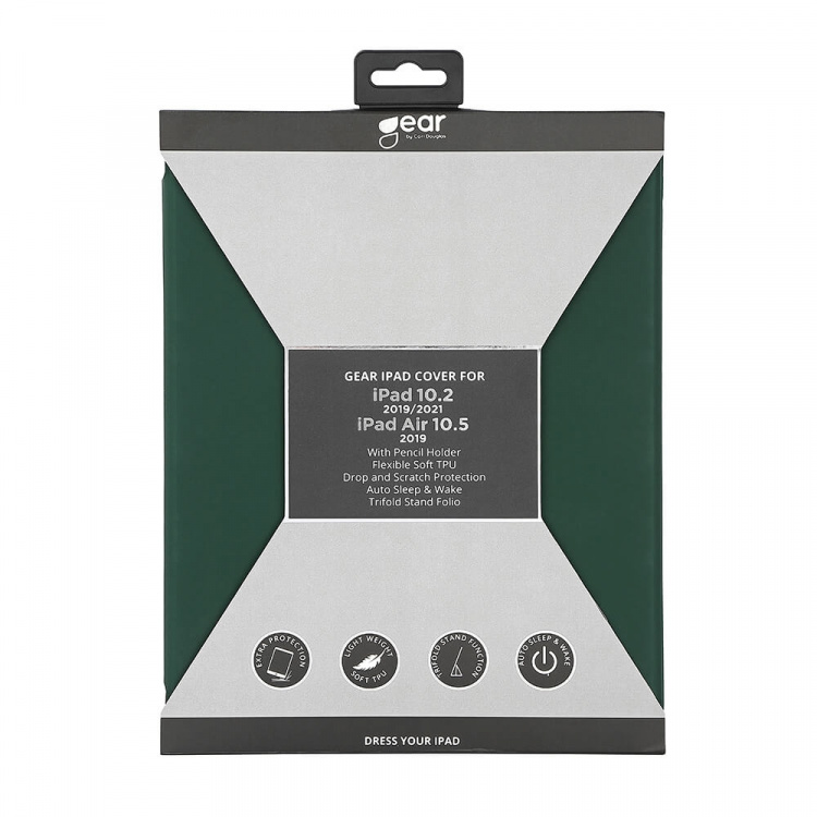 GEAR Cover Penpocket Soft Touch Green iPad 10,2 GEAR Cover Penpocket Soft Touch Green iPad 10,2