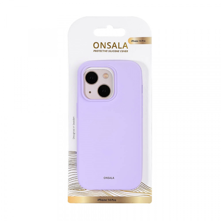 Onsala Suojakuori Silikooni Purppura - iPhone 14 Pro Onsala Suojakuori Silikooni Purppura - iPhone 14 Pro