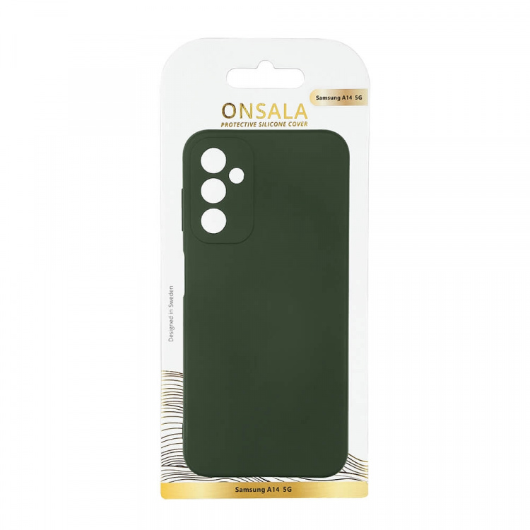 Onsala Backcover Silicone Samsung A14 5G/A14 4G Olive Green