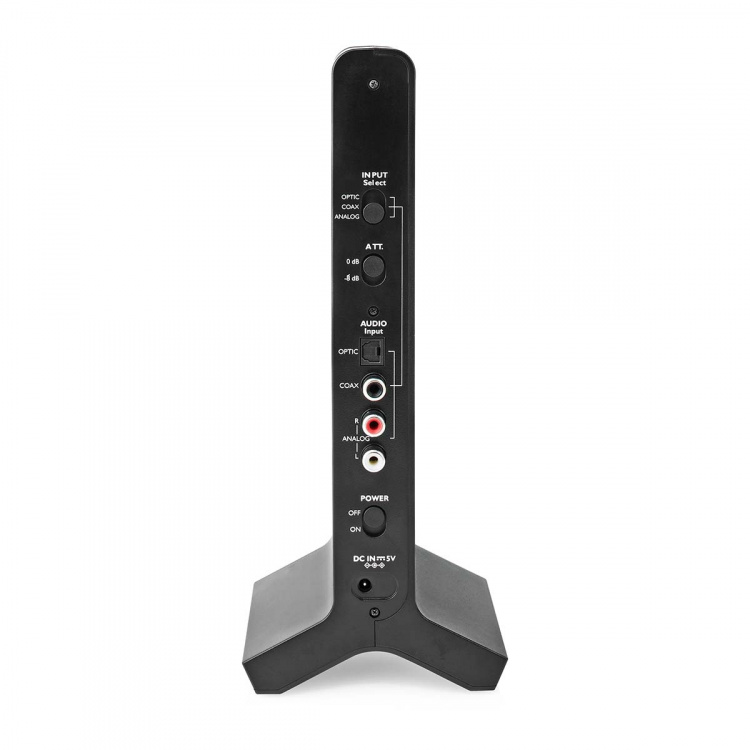 Nedis Langattomat TV-kuulokkeet | Wi-Fi | Over-Ear-kuulokkeet | Suurin akun toistoaika: 8 tuntia | 25 m | Digitaalinen Audio | Lataustelakka | Musta