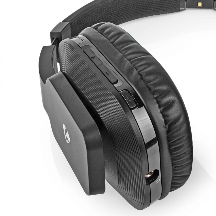 Nedis Langattomat TV-kuulokkeet | Wi-Fi | Over-Ear-kuulokkeet | Suurin akun toistoaika: 8 tuntia | 25 m | Digitaalinen Audio | Lataustelakka | Musta