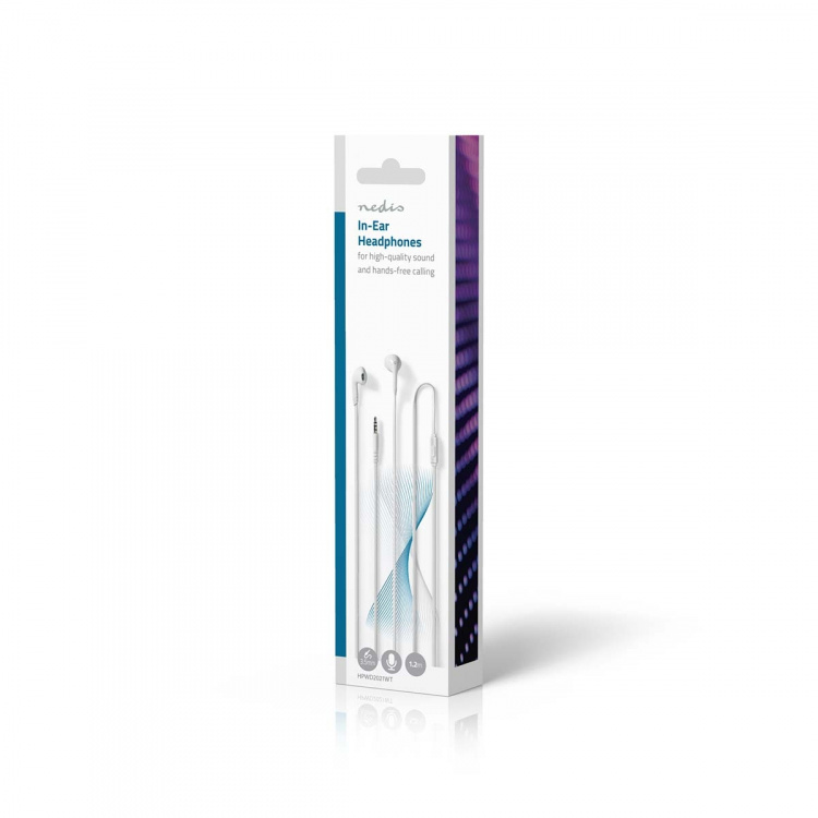 Nedis Langalliset Kuulokkeet | 3.5 mm | Kaapelin pituus: 1.20 m | Sisäänrakennettu mikrofoni | Äänenvoimakkuuden Säätö | Valkoinen Nedis Langalliset Kuulokkeet | 3.5 mm | Kaapelin pituus: 1.20 m | Sisäänrakennettu mikrofoni | Äänenvoimakkuuden Säätö | Valkoinen