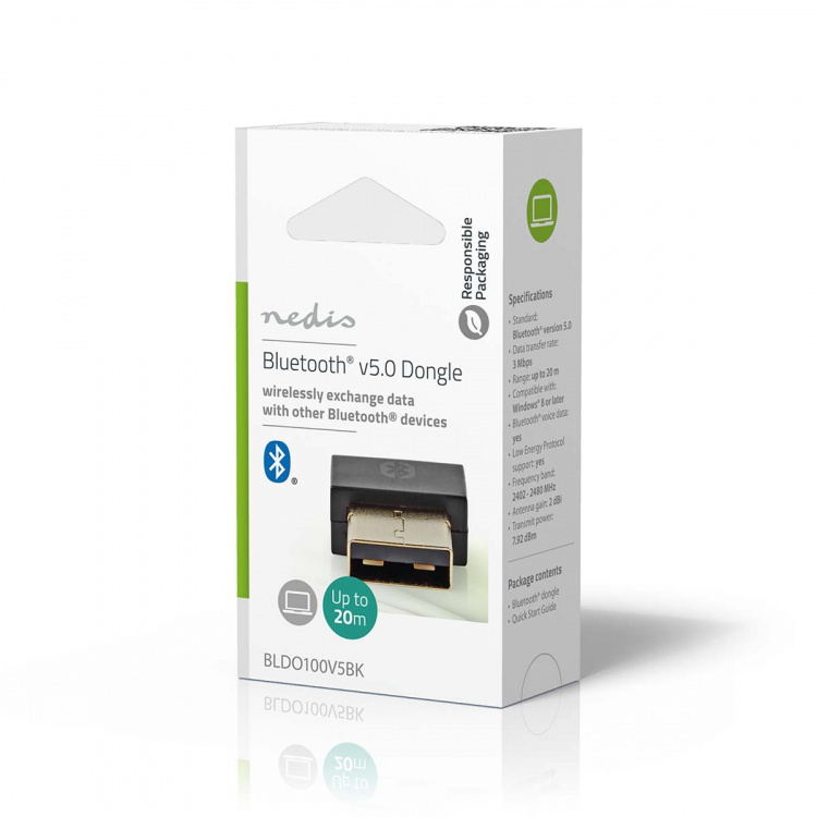 Nedis Bluetooth-sovitin | 5.1 | Bluetooth / USB | 20 m