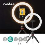 Nedis Rengasvalo | 10 inch | 120 LED\'s | 2700 - 6700 K | Kolmijalka | Musta Nedis Rengasvalo | 10 inch | 120 LED\'s | 2700 - 6700 K | Kolmijalka | Musta