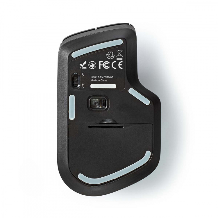 Nedis Hiiri | Langaton | 800 / 1200 / 1600 dpi | Säädettävä DPI | Painikkeiden lukumäärä: 6 | Oikeakätinen